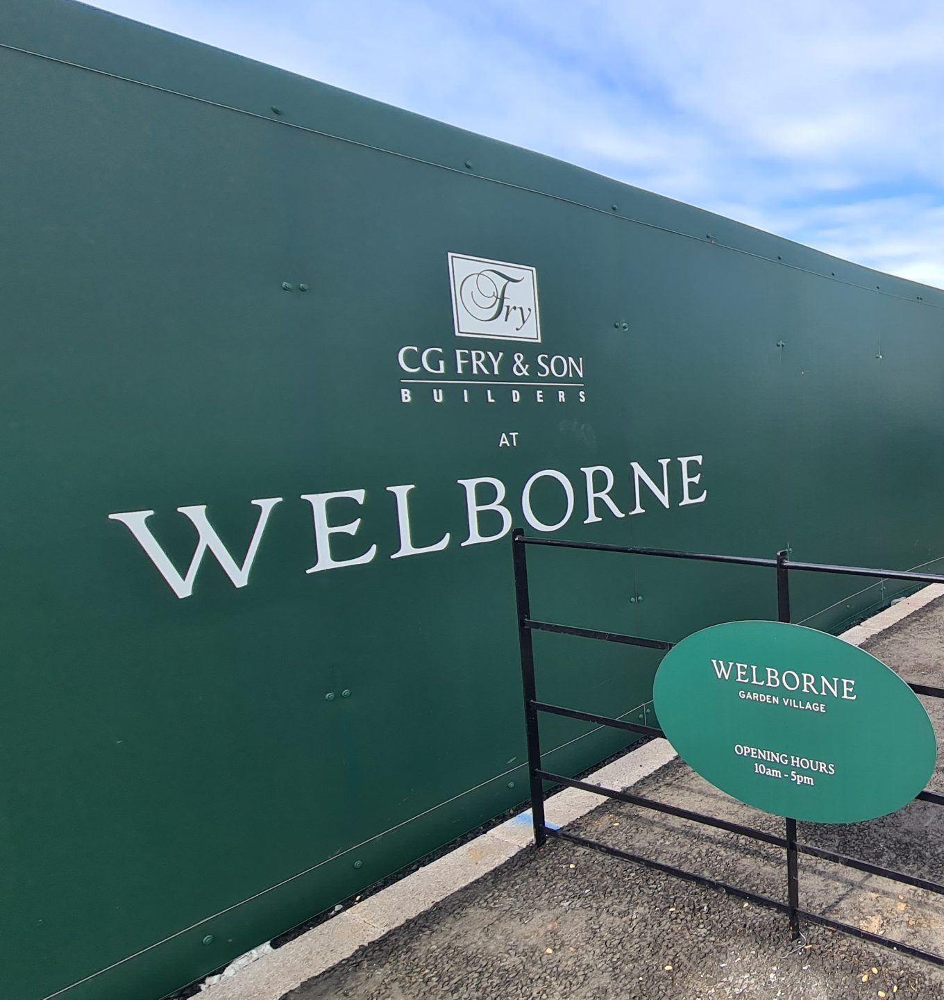 Welborne Village Logo Perimeter Boards