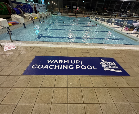 British Down Syndrome Swimming Floor Graphic