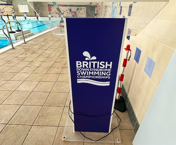 British Down Syndrome Swimming Printed Totem
