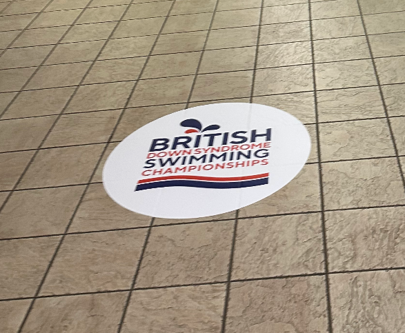 British Down Syndrome Swimming Floor Graphics