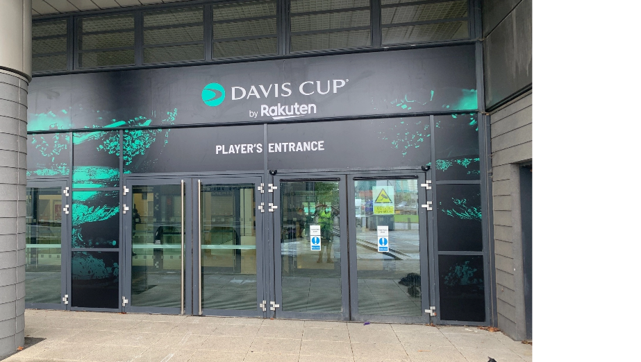 Davis Cup Players Entrance