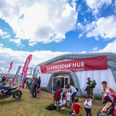Silverstone banners and feather flags