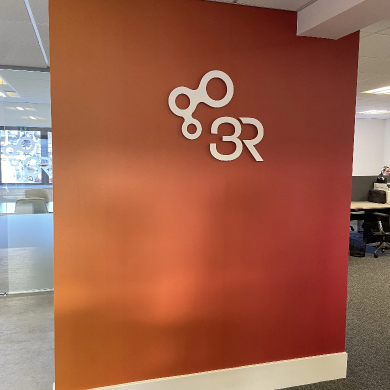 Office Wall Vinyl Branding Acrylic Signage