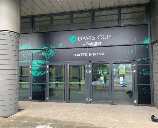 Davis Cup Players Entrance