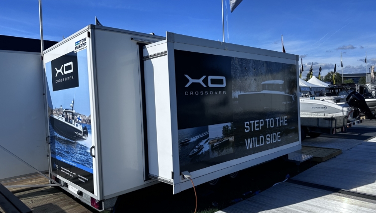 Boat Show Trailer Vinyl Branding
