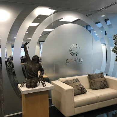 Commercial Branding Window Etch Vinyl