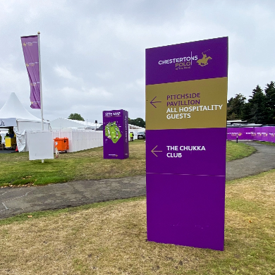 Polo in the Park Signage