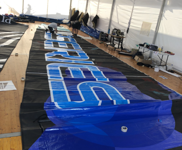 America's Cup E-series Sail Branding