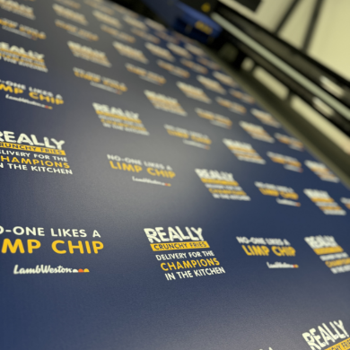 Backdrop print branding