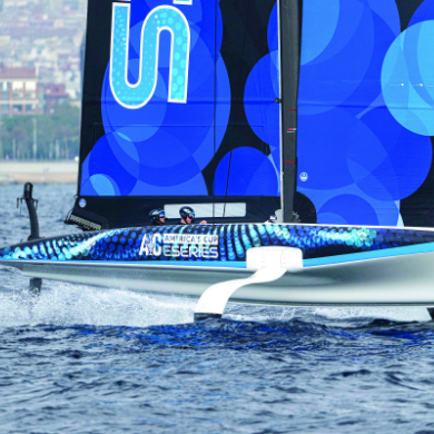 America's Cup Hull Sail Vinyl Graphics