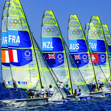 Olympics 2024 Sail Hull Vinyl Branding