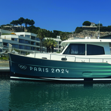 Paris 2024 Olympics Hull Vinyl Branding