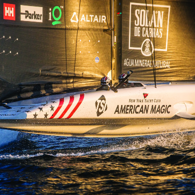 America's Cup Hull Vinyl Branding
