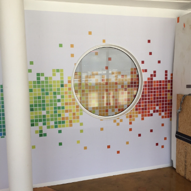 Colourful Square Wall Graphics