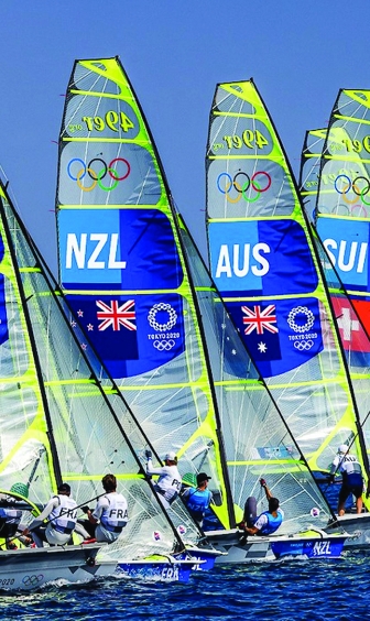 Paris 2024 Olympics Sail Hull Branding