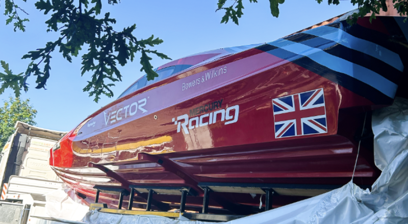 Martini Racing Red Powerboat