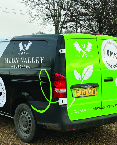 Meon Valley Butchers Livery Branding