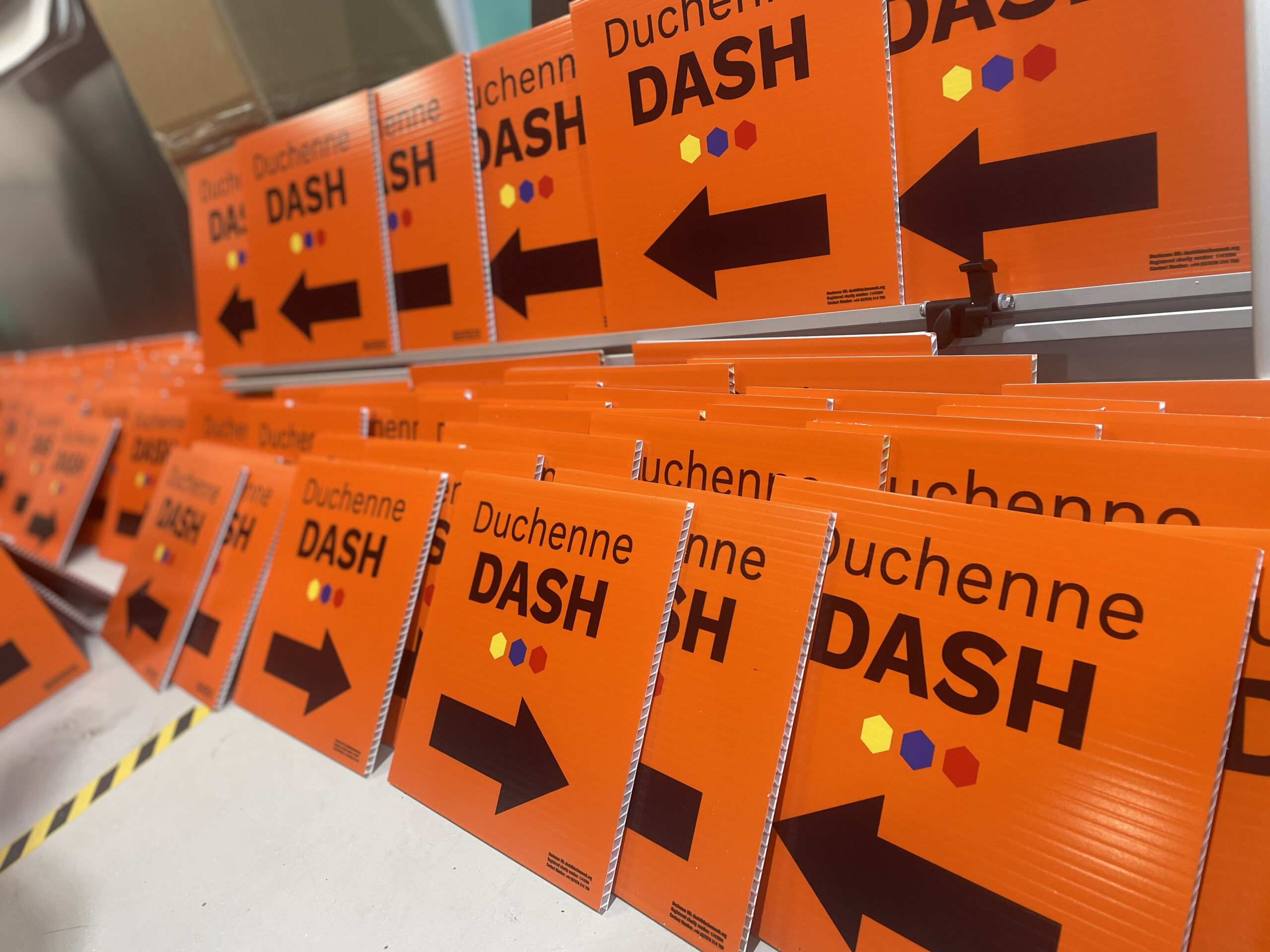 Duchenne Dash Wayfinding signage