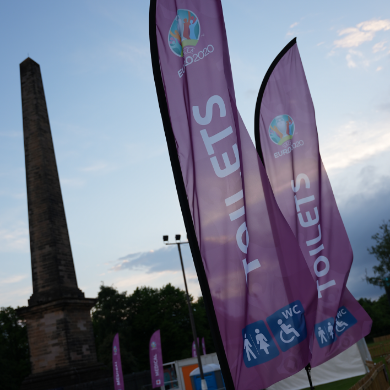 EUFA 2020 Euros Flag Signage