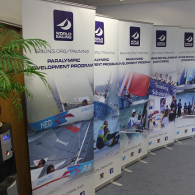World Sailing Exhibition Pull Up Banner
