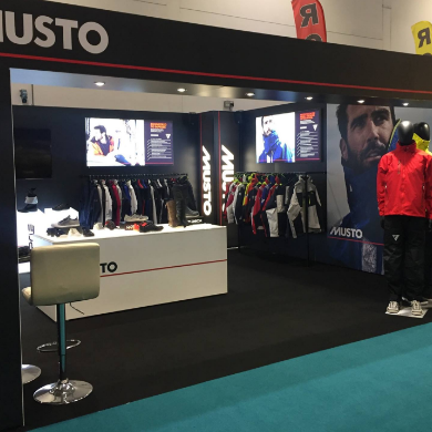 MUSTO T3 Exibition Stand Branding