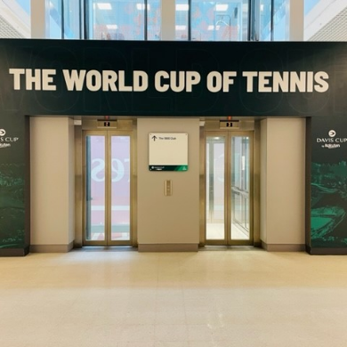 Billie Jean World Cup Tennis Interior Vinyl Branding