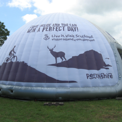 Visit Scotland Event Dome Branding