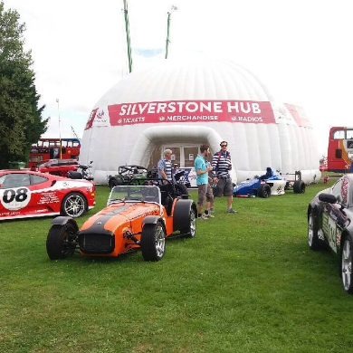 Silverstone event Dome Banner Branding