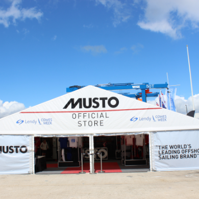 MUSTO Tent branding