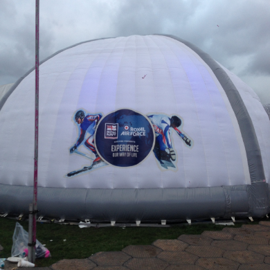 Royal Airforce Experience Dome Branding