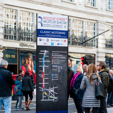 Motor Show wayfinding signage
