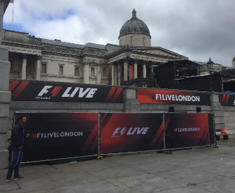 F1 Live Printed Banners